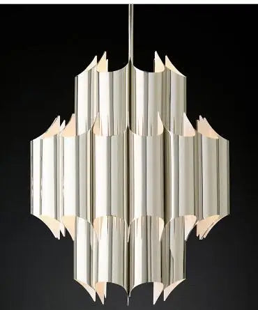 All-copper post-modern luxury chandelier Nordic Concise Hotel Club Bedroom Hong Kong-style luxury model room villa chandelier LE