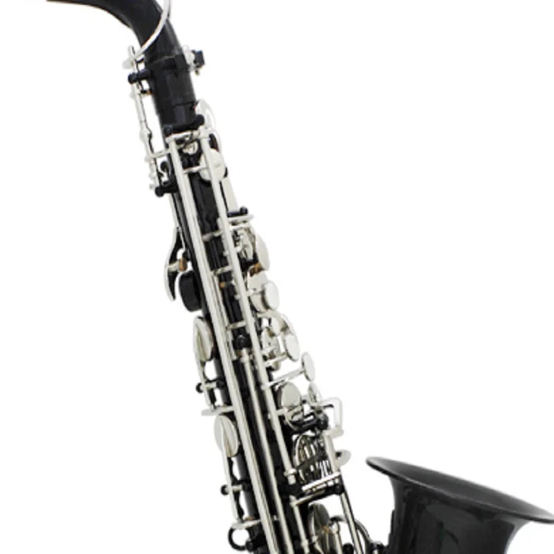 MMOOKA Alto Saxophone with White Shell Keys, E-flat Brass Body Carved, Just Learning to Play a Wind Instrument