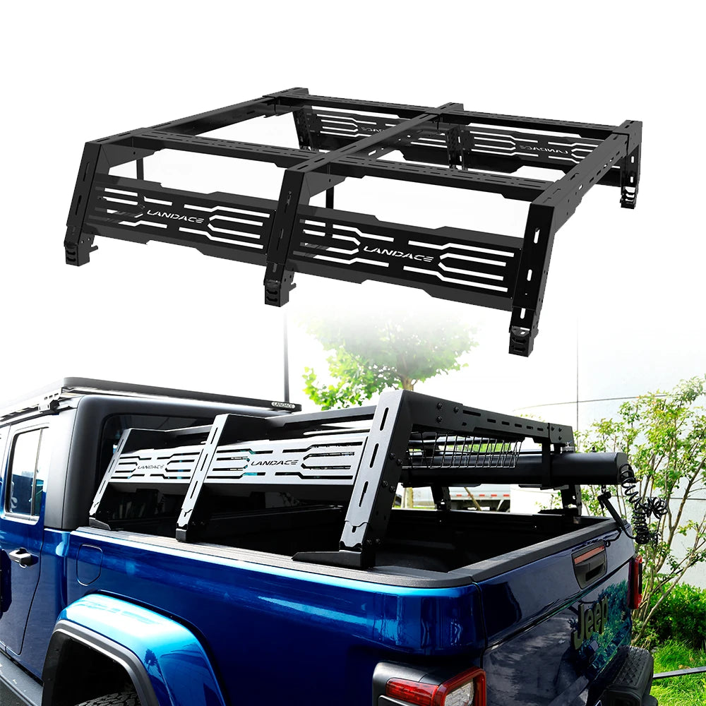 Aluminium Alloy Roll Bar Off Road 4X4 Cargo Roll Bar Adjustable Pickup Universal Truck Bed Rack Roll Bar