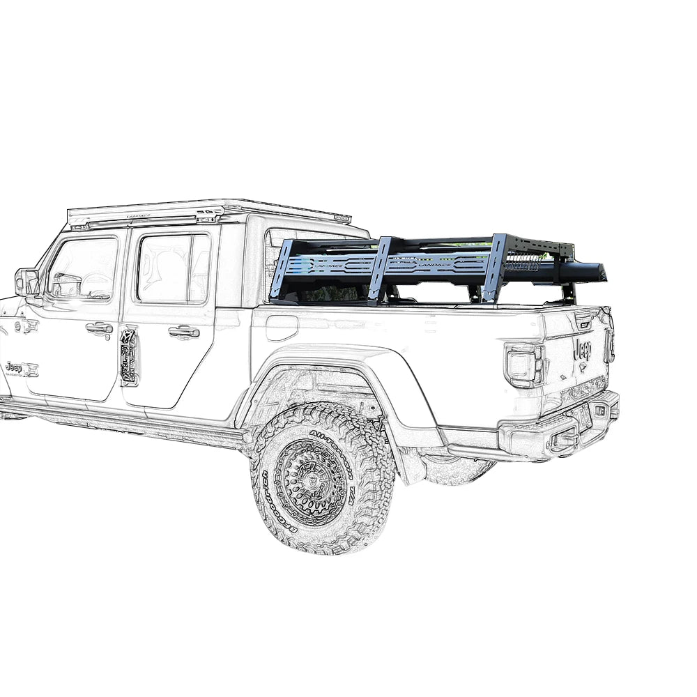 Aluminium Alloy Roll Bar Off Road 4X4 Cargo Roll Bar Adjustable Pickup Universal Truck Bed Rack Roll Bar