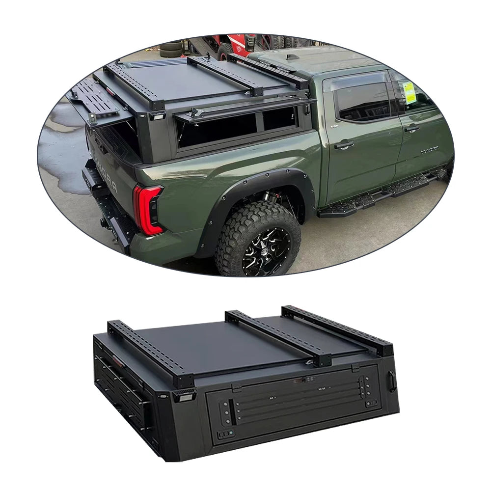 Aluminum Alloy Pickup Accessories Truck Bed Rack System 2023 Tundra Hardtop Canopy for
