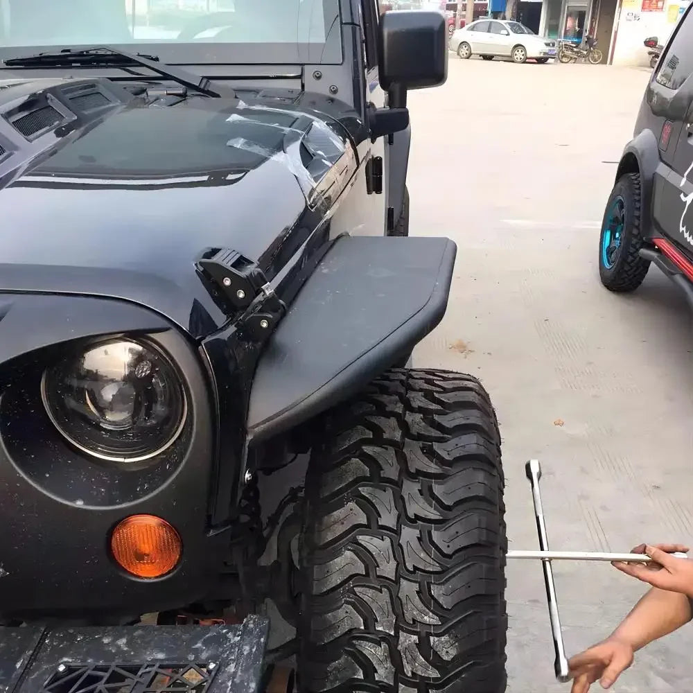 Aluminum Alloy Poison Spyder Crusher Fender Flares for Jeep Wrangler JK 2007-2018