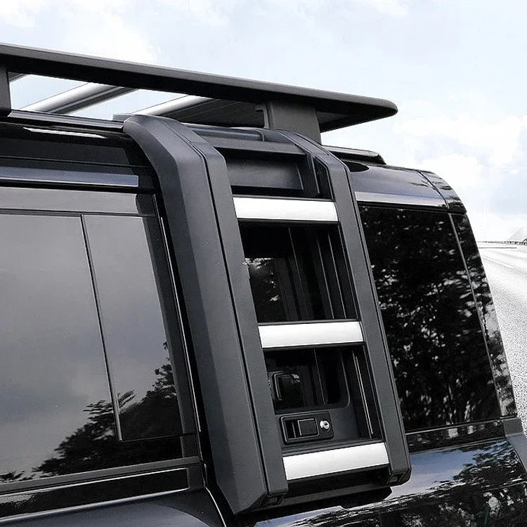 Aluminum Car Foldable Protective Frames Telescopic Side Door Ladder for 2020 Land Rover Defender