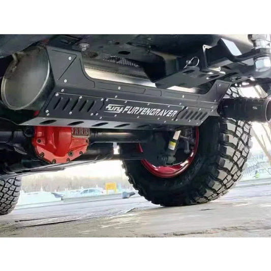 Aluminum Exhaust Pipe Protect Cover for Jeep Wrangler JK JL Heat Insulated Shield Guard 4x4 accessory maiker manufacturer