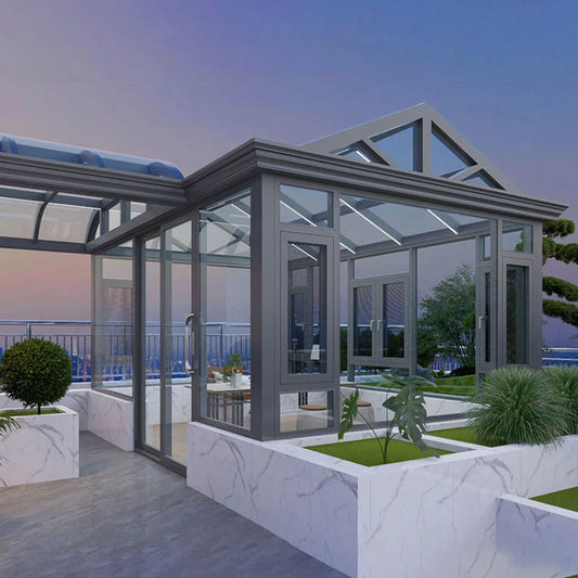 Aluminum Folding Glass Window Bifold Windowr Bar Sunroom Kitchen For Prefab House