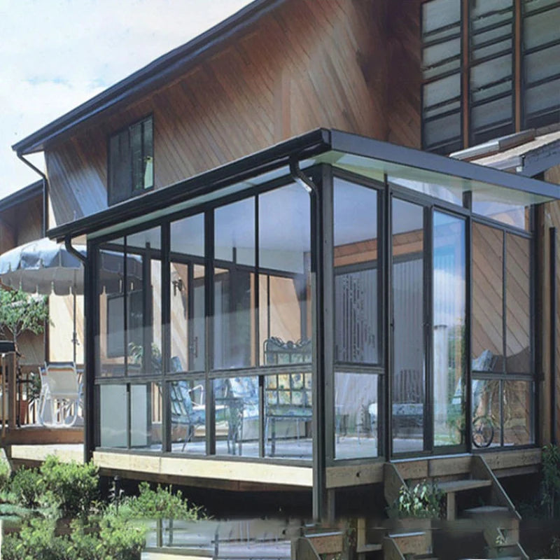 Aluminum Frame Door Superhouse  Aluminium Frame Lift And Sliding Doors For Modern Sunroom
