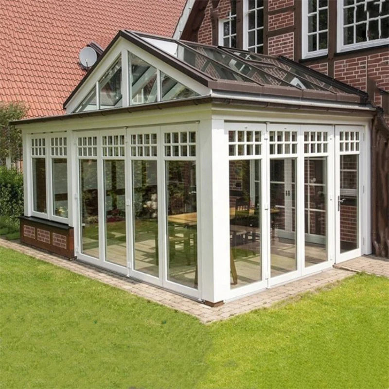 Aluminum Frame Slant Roof Sunroom Turn Outdoor Pool Into Indoor Dome Enclosure Sun Shed Enclosures Conservatory Victorian