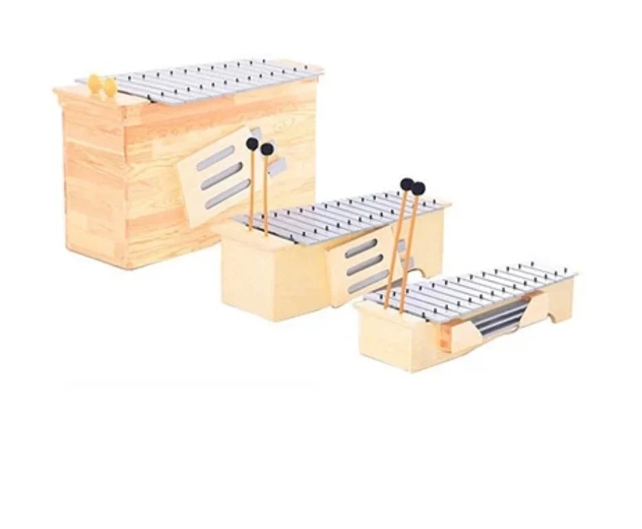 Electronic musical instruments Aluminum Xylophone 13 tones Complete set includes Treble, midrange and bass tonal modification Box type percussion instrument