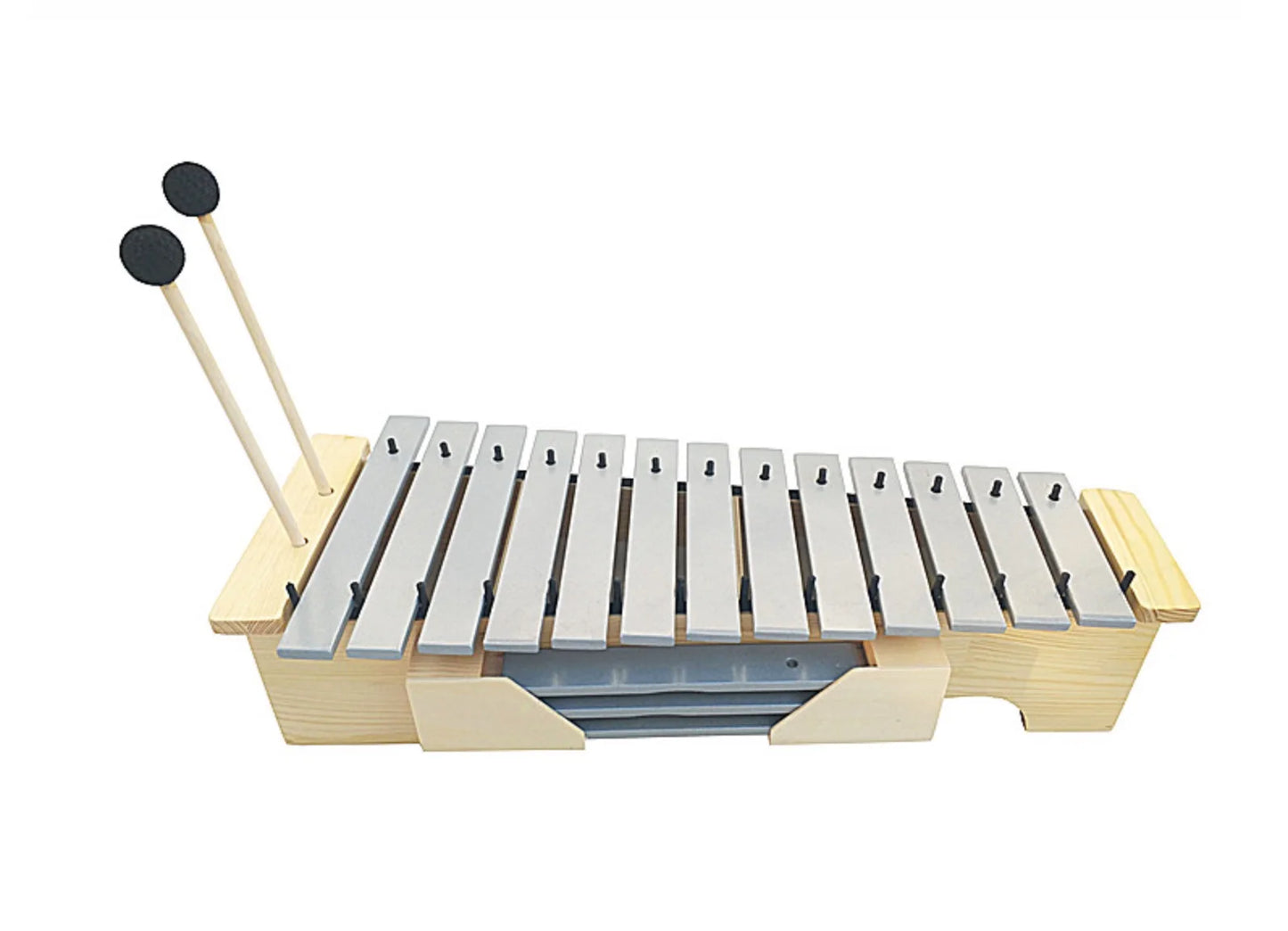 Electronic musical instruments Aluminum Xylophone 13 tones Complete set includes Treble, midrange and bass tonal modification Box type percussion instrument