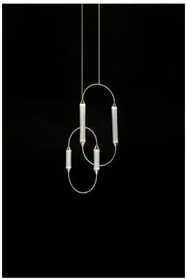 American retro court law European post-modern glass leaf bedroom living room dining room duplex building villa chandelier led