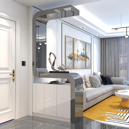 American style porch cabinet, partition cabinet, entrance shoe cabinet, multi-function hall cabinet, simple modern partition scr