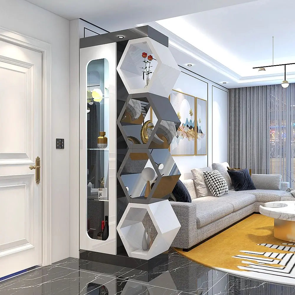 American style porch cabinet, partition cabinet, entrance shoe cabinet, multi-function hall cabinet, simple modern partition scr