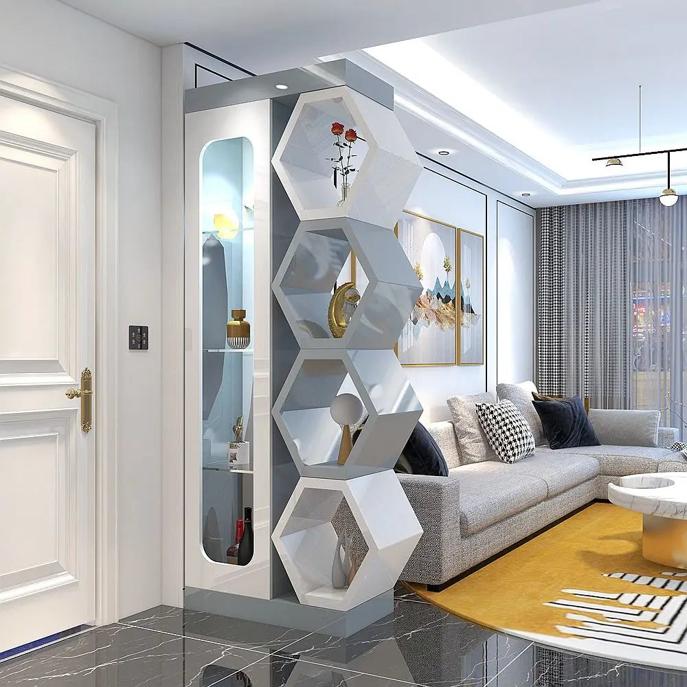 American style porch cabinet, partition cabinet, entrance shoe cabinet, multi-function hall cabinet, simple modern partition scr