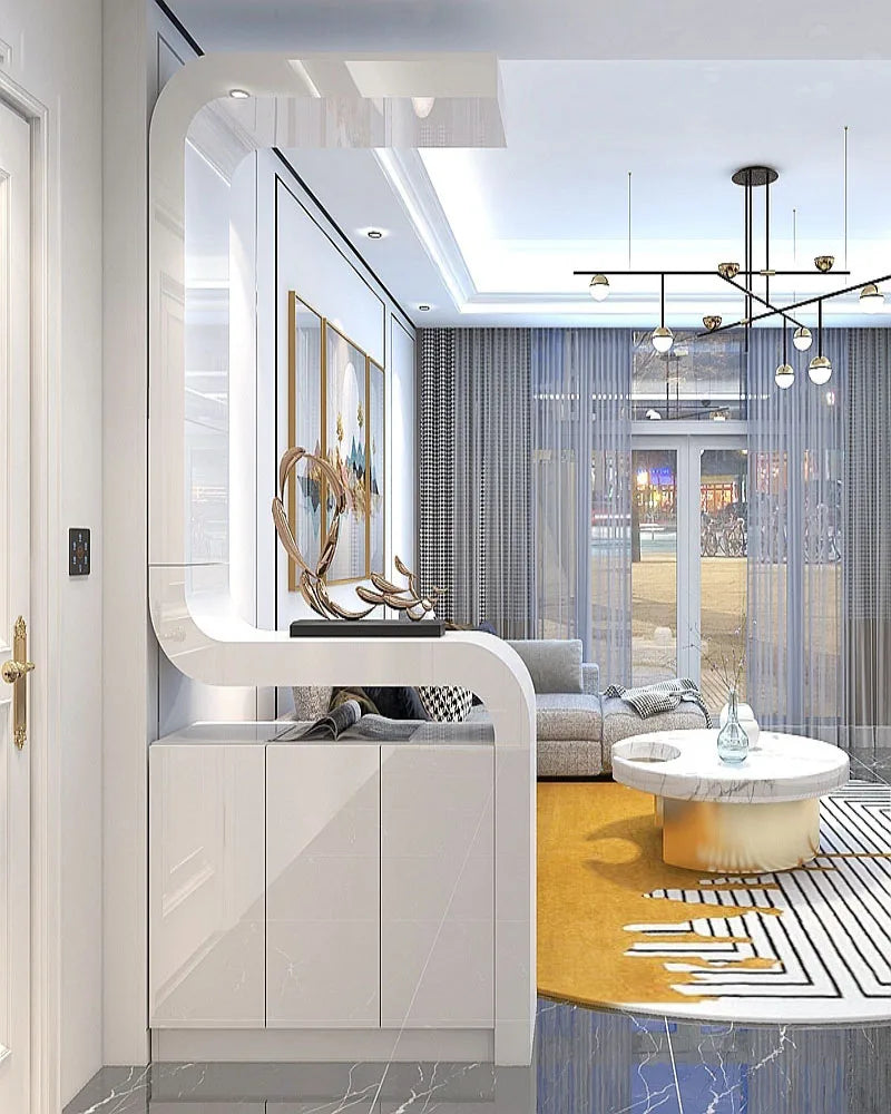 American style porch cabinet, partition cabinet, entrance shoe cabinet, multi-function hall cabinet, simple modern partition scr