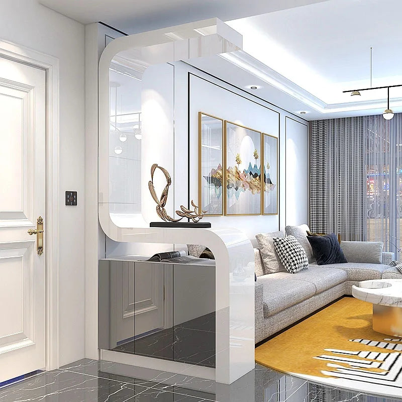 American style porch cabinet, partition cabinet, entrance shoe cabinet, multi-function hall cabinet, simple modern partition scr