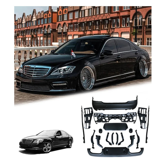 Amg Surrounds Front And Rear Bumper Modifications Body Kit With For  S-Class W221 To S63 S65 AMG 2017-2014
