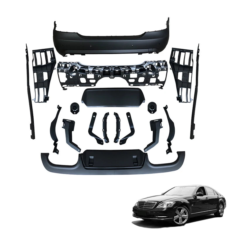 Amg Surrounds Front And Rear Bumper Modifications Body Kit With For  S-Class W221 To S63 S65 AMG 2017-2014