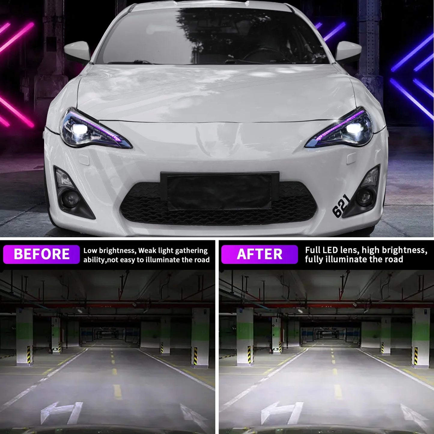 Archaic  86 Auto LED Sequentielles Drehen Scion FR-S GT 86