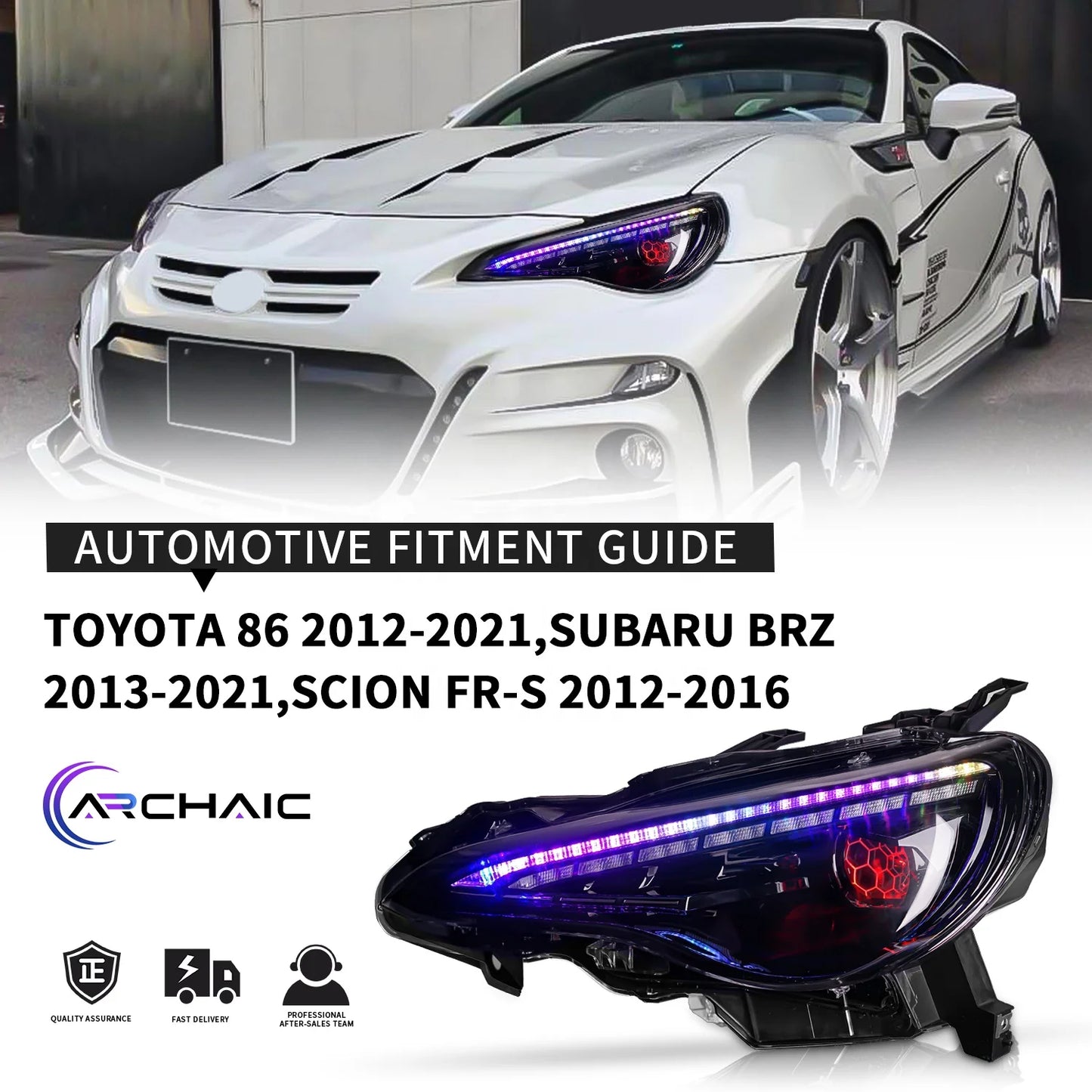 Archaic  86 Auto LED Sequentielles Drehen Scion FR-S GT 86