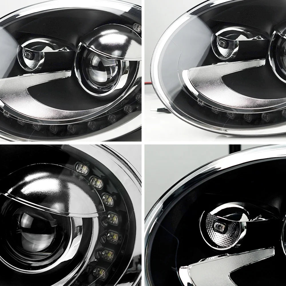 Archaic For Beetle Scheinwerfer baugruppe 2014-2020 mit Tagfahrlicht Dual Beam Lens keine Lampen benötigt LED-Scheinwerfer Für K