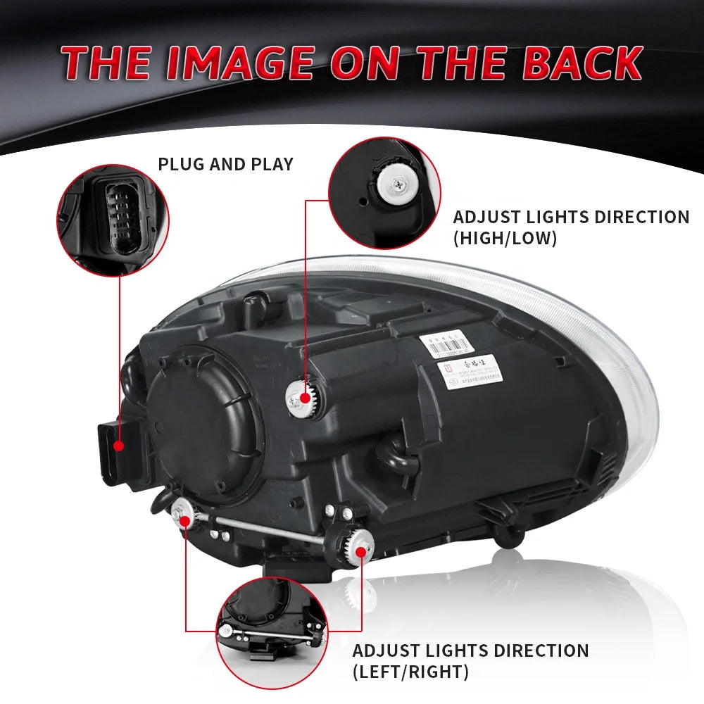 Archaic For Beetle Scheinwerfer baugruppe 2014-2020 mit Tagfahrlicht Dual Beam Lens keine Lampen benötigt LED-Scheinwerfer Für K