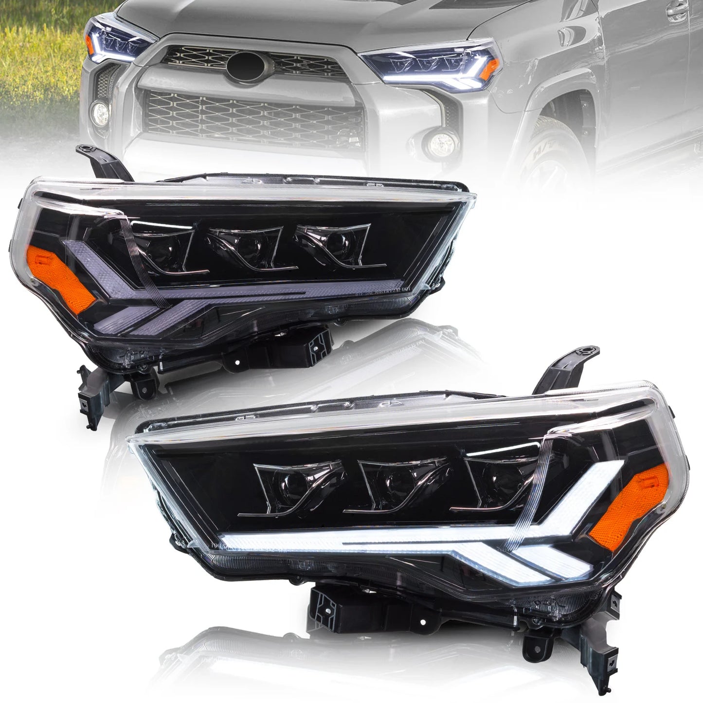 Archaic Großhandel Scheinwerfer mit sequentiellem Blinker Front auto lampe FÜR  4RUNNER 2014-2020 Voll-LED-Scheinwerfer