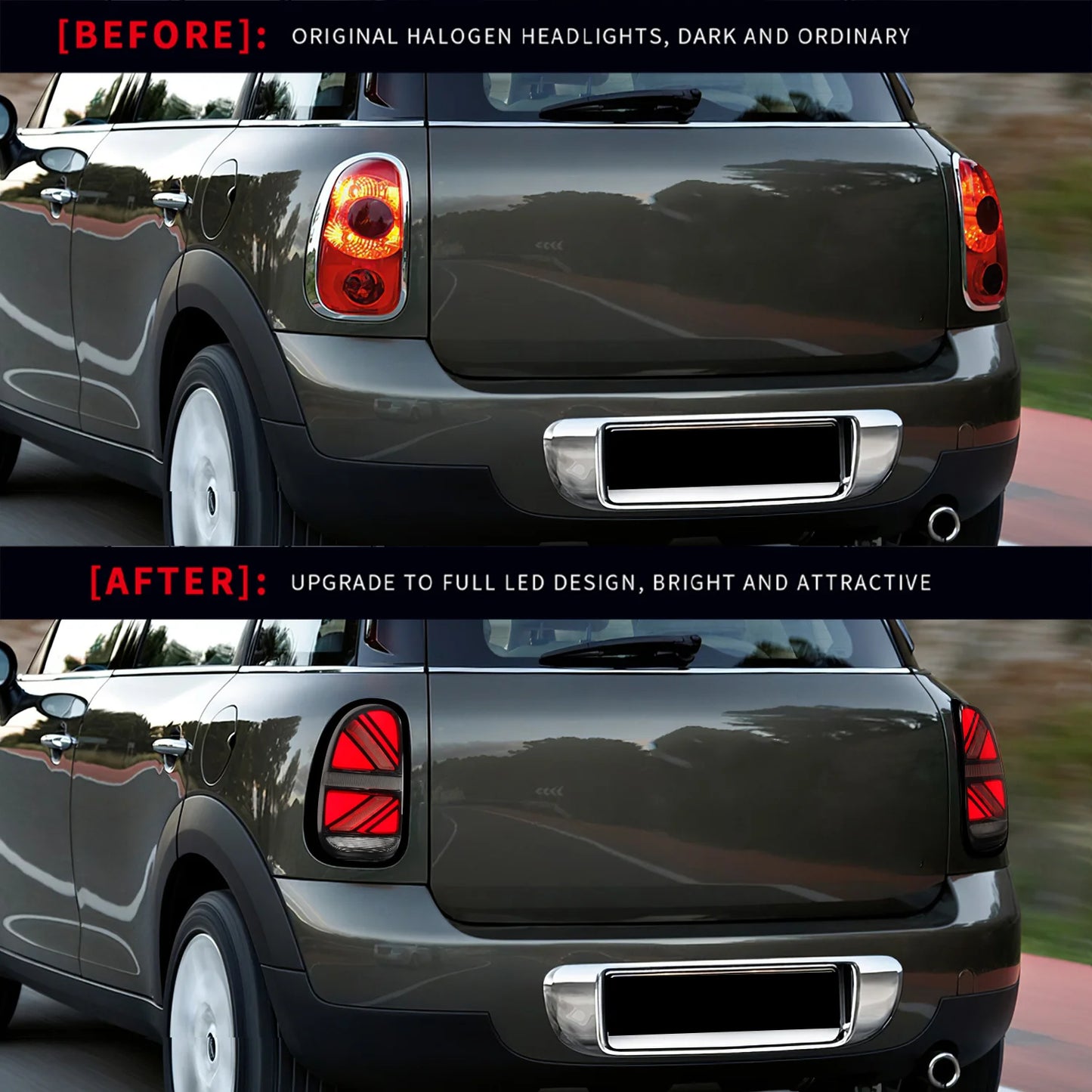 Archaic LED Mini R60 Rück leuchte Plug & Play Start animation für  Mini Countryman R60 2010-2016 JCW Rücklichter