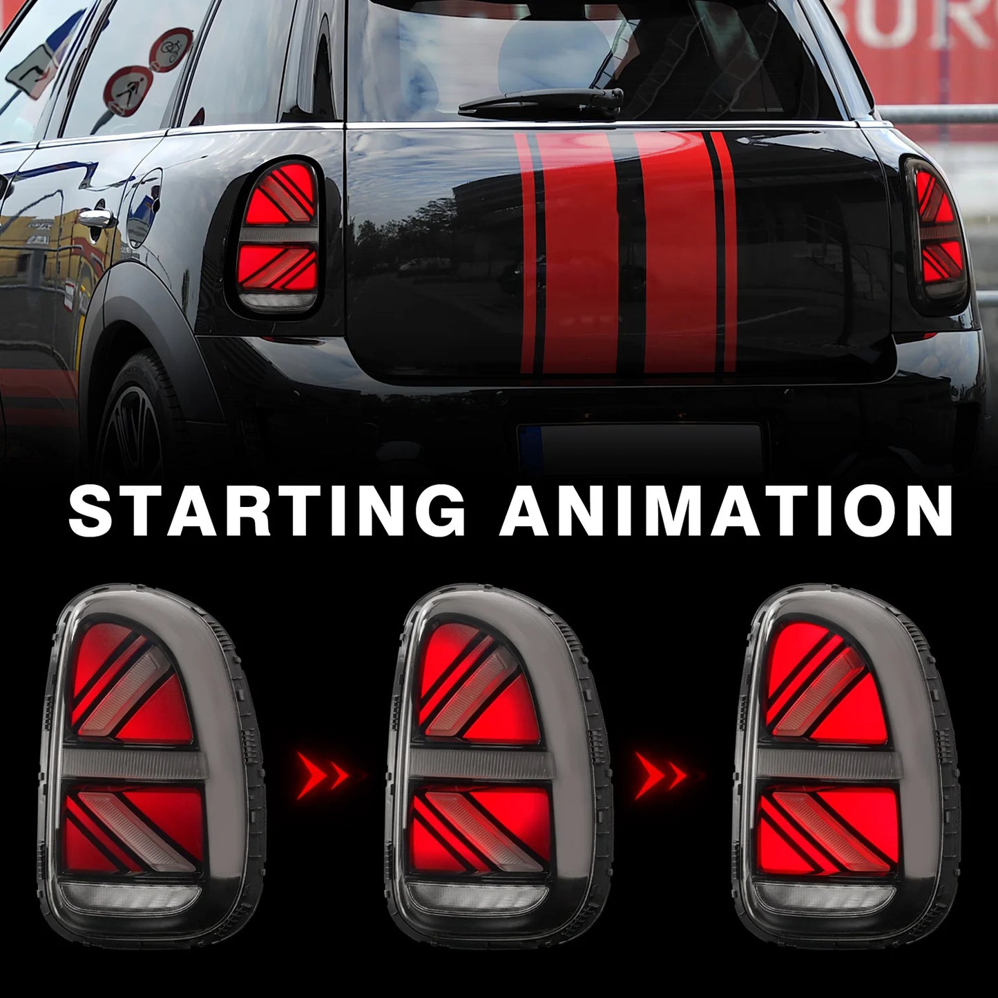 Archaic LED Mini R60 Rück leuchte Plug & Play Start animation für  Mini Countryman R60 2010-2016 JCW Rücklichter