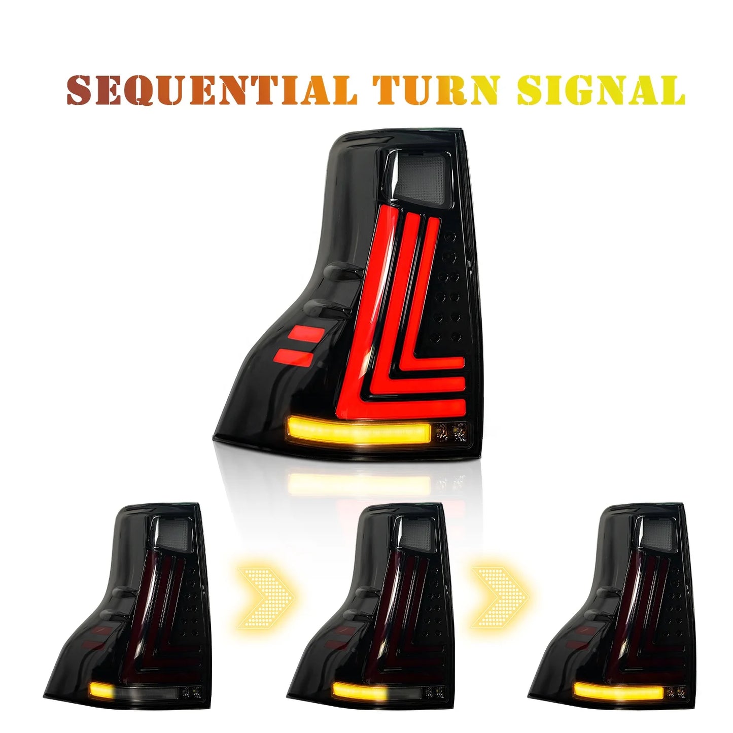 Archaic Led Tail Light for Prado 2014-2020  plug and play For  Land Cruiser Prado Taillight Rear Tail Lamp