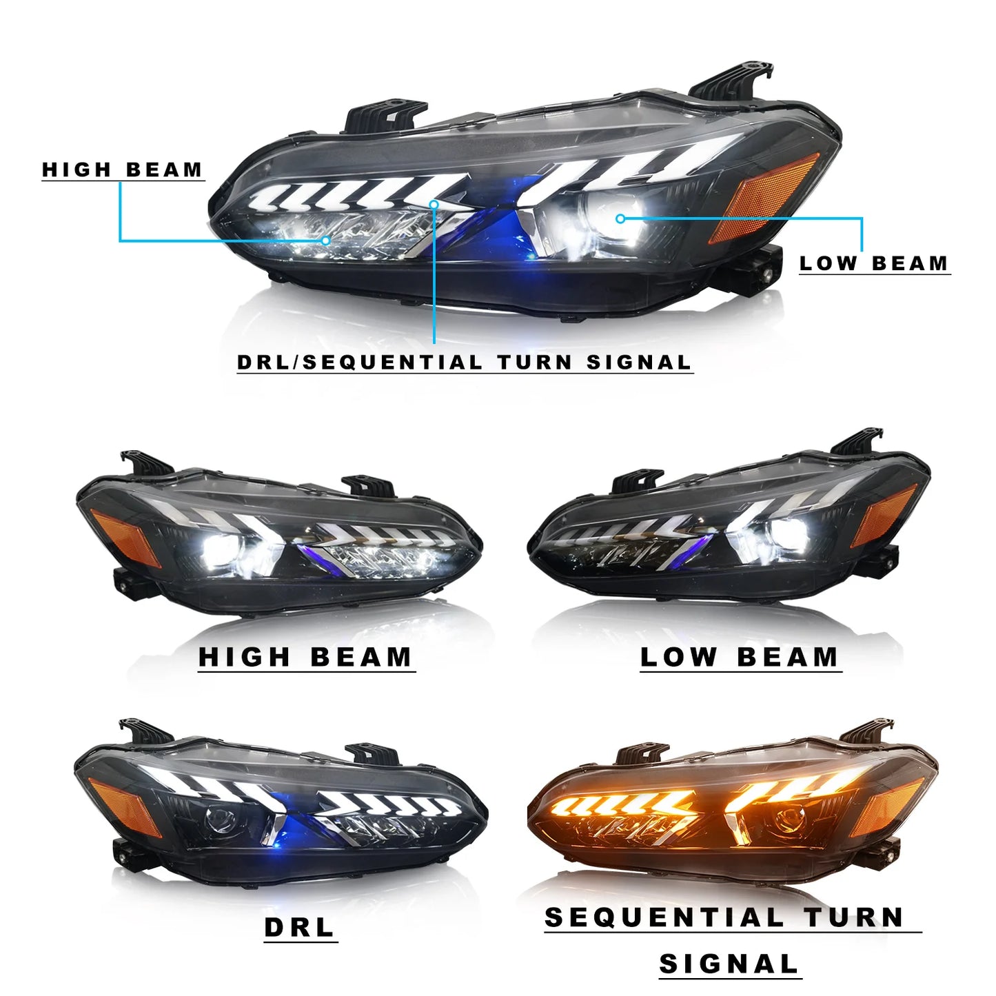 Archaic New Auto Lighting Systems Car Lamp For 11 Generation 2022-2023 With Sequential Turning Signal