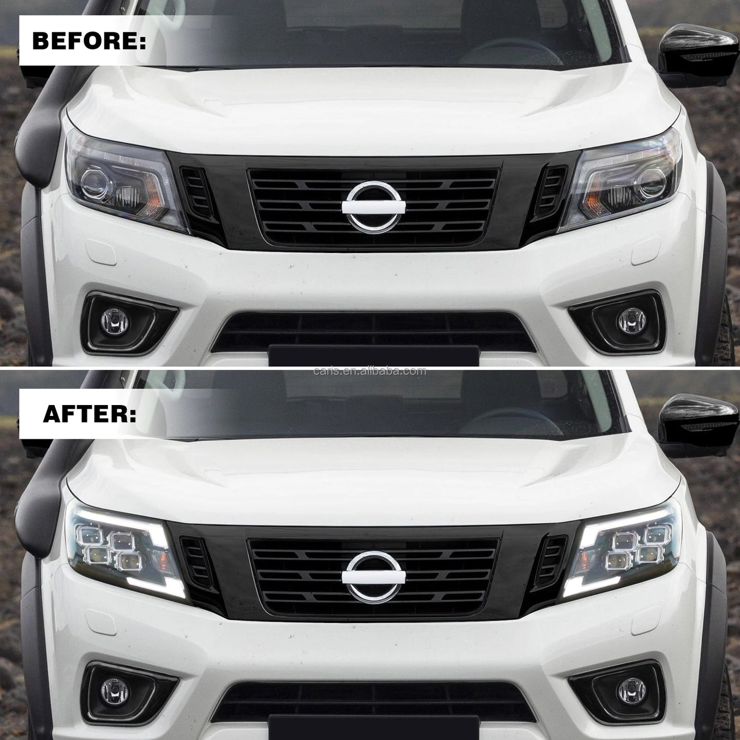 Archaic New Design Scheinwerfer Für Nissan Navara Np300 2015-2020 Mit Dynamic Blinker Plug & Play Scheinwerfer