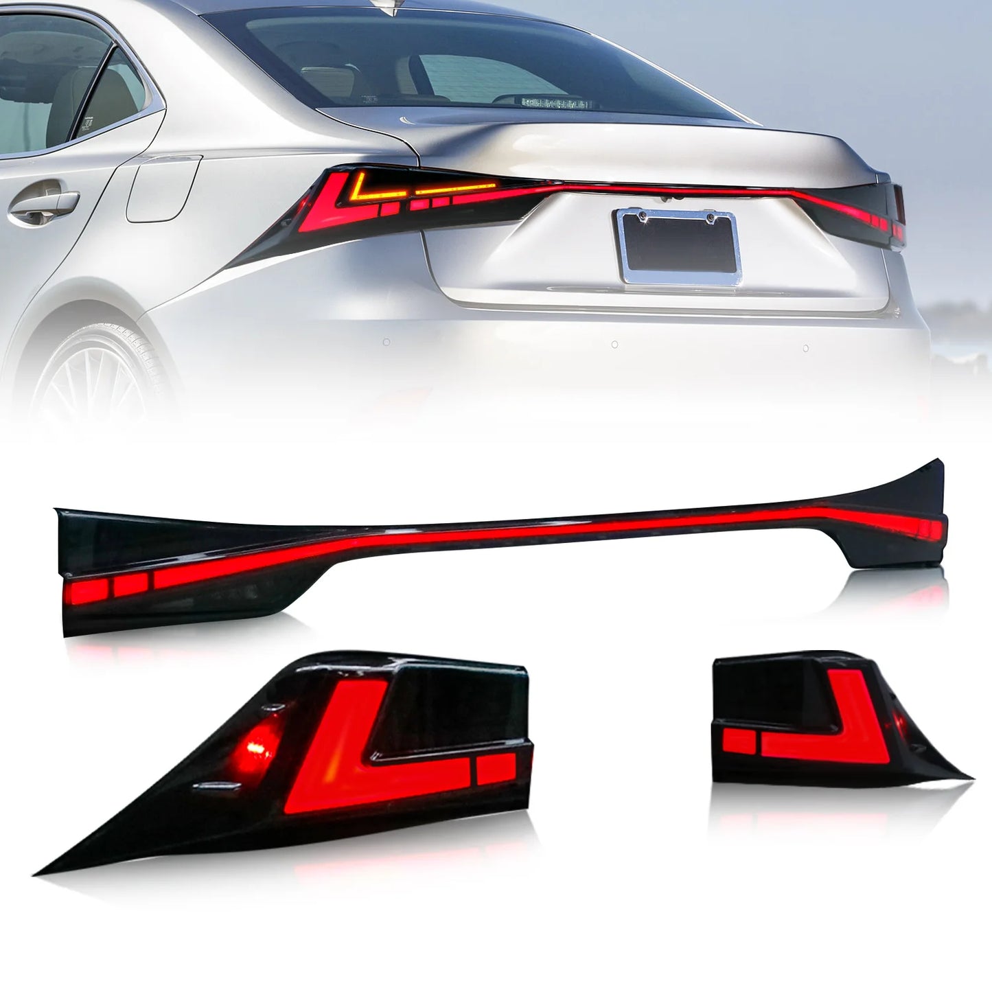 Archaic New Led Rücklicht mit sequentiellem Truning Signal Rück leuchte Plug and Play für Lexus IS250 IS300 IS350 ISF 2013-2017