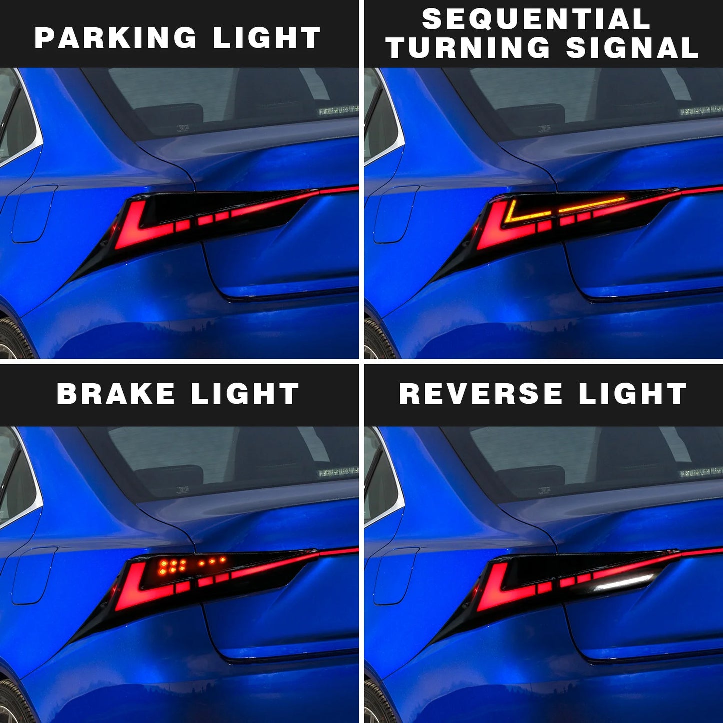 Archaic New Led Rücklicht mit sequentiellem Truning Signal Rück leuchte Plug and Play für Lexus IS250 IS300 IS350 ISF 2013-2017