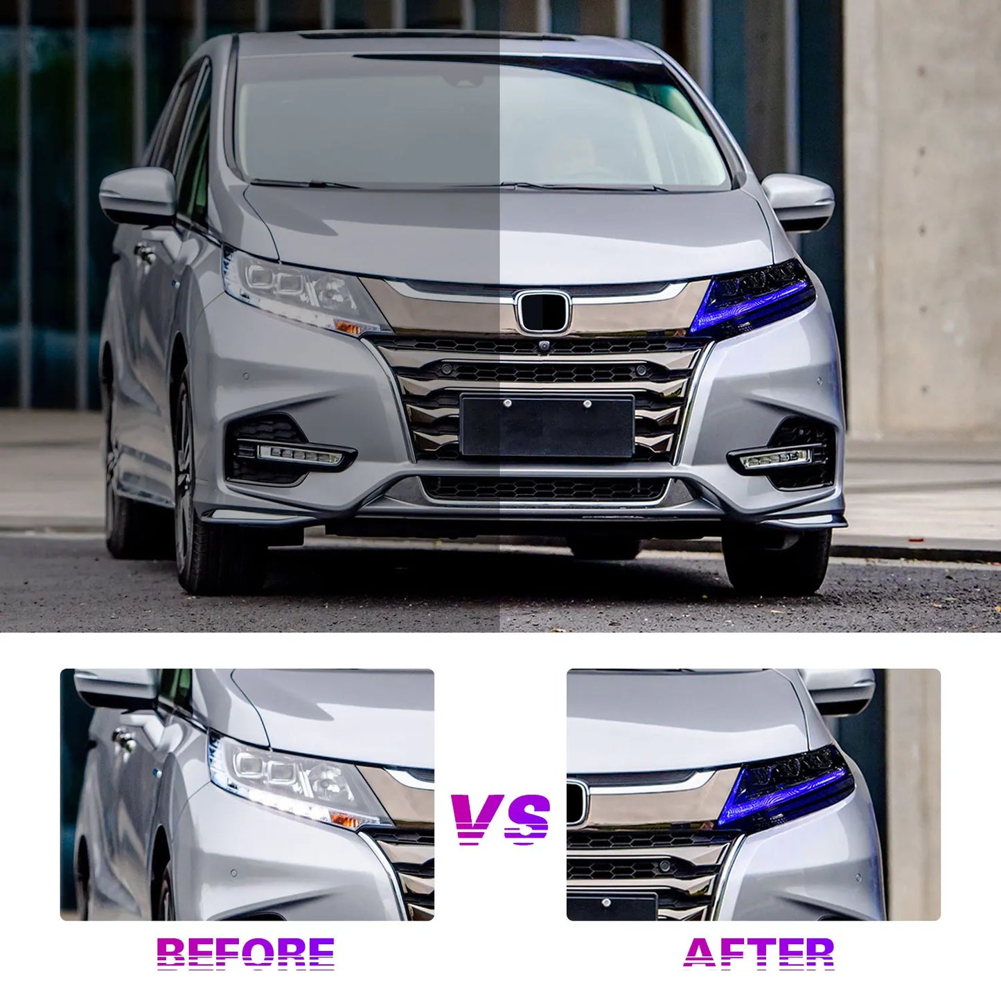 Archaic Odyssey Lexus Style Voll-LED-Scheinwerfer für HONDA Odyssey 2015-2021 PLUG