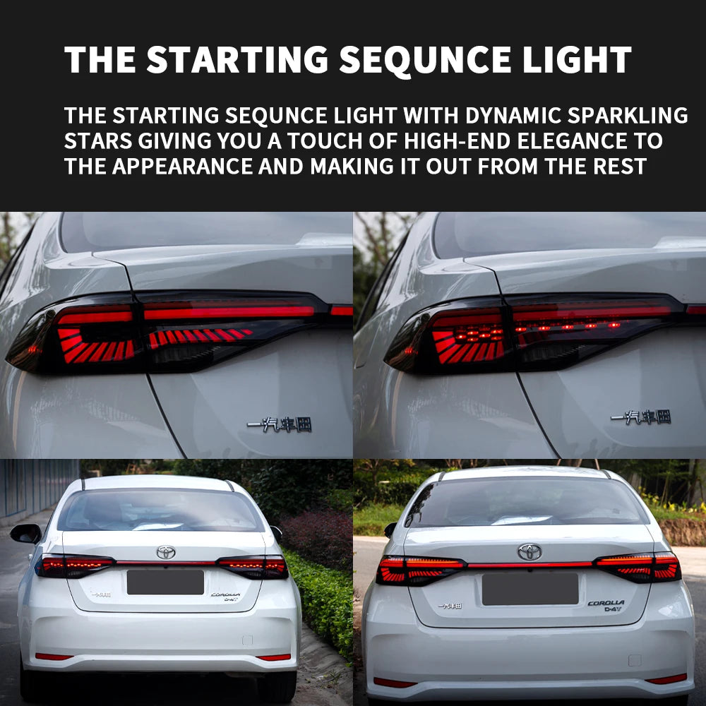 Archaic Sequentielle Rück leuchte LED Rücklicht Für 2018 2019 2020 Corolla Limousine Rück leuchte mit Scan-Funktion Für  C