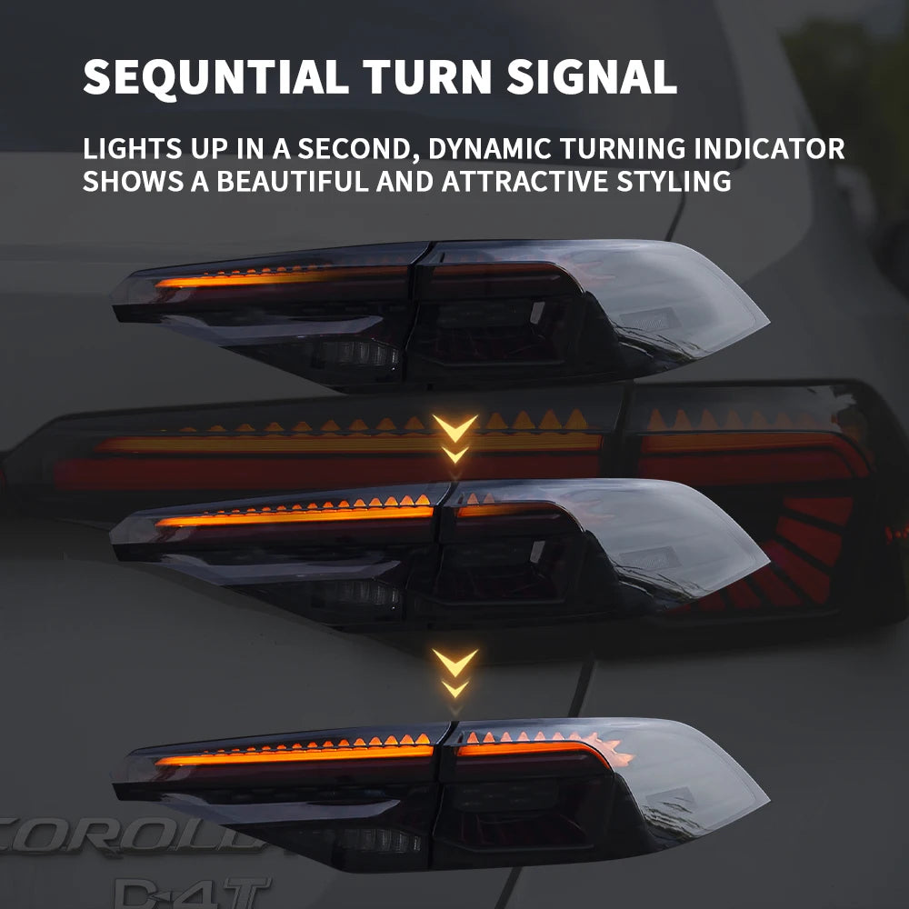Archaic Sequentielle Rück leuchte LED Rücklicht Für 2018 2019 2020 Corolla Limousine Rück leuchte mit Scan-Funktion Für  C