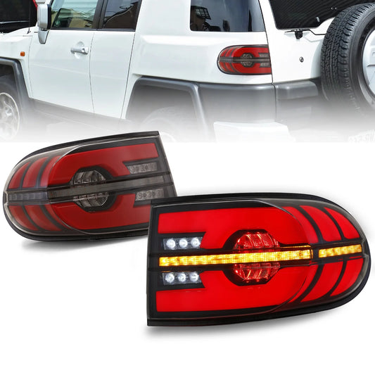 Archaic für FJ Cruiser LED Rücklichter Sequentielles Blinker für  FJ Cruiser Rück leuchte 2007-2015 Rücklicht