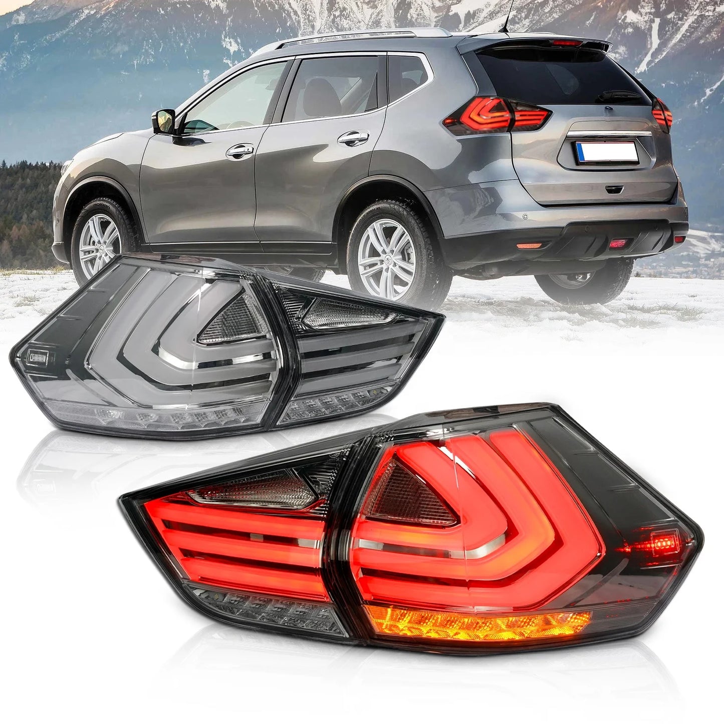 Archaic für Nissan X-Trail Rogue LED Rück leuchte 2014-2019 Parkplatz Rücklicht Rücklicht Baugruppe Rück leuchte für Nissan