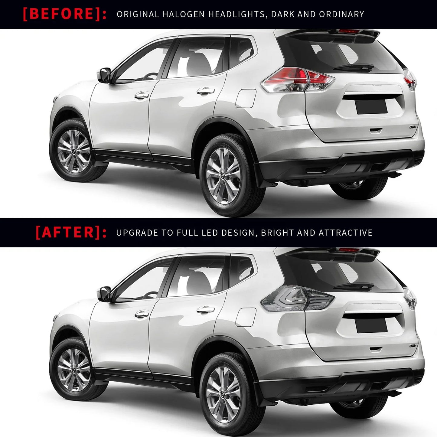 Archaic für Nissan X-Trail Rogue LED Rück leuchte 2014-2019 Parkplatz Rücklicht Rücklicht Baugruppe Rück leuchte für Nissan