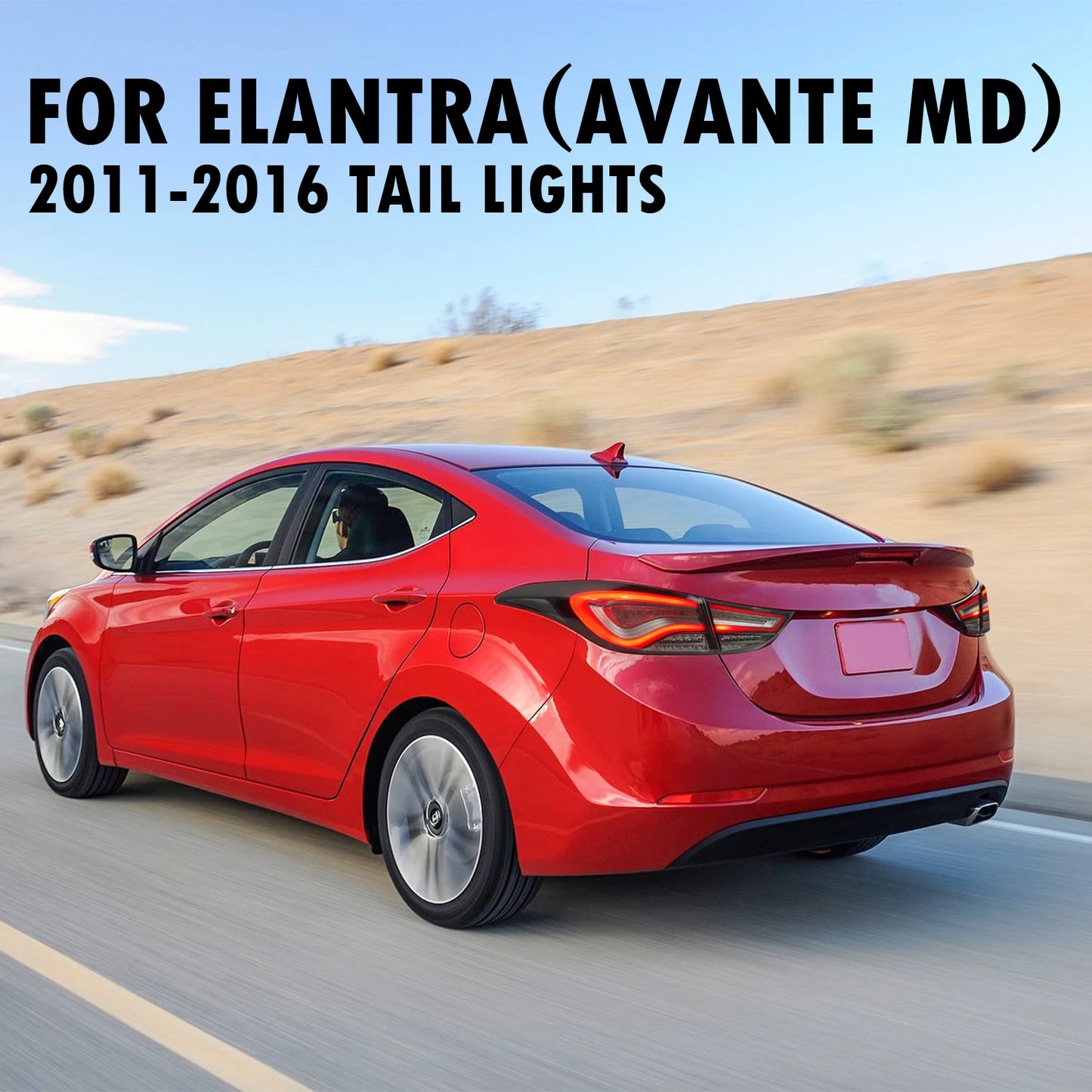 Archaic hersteller für elantra 5th generation LED sequential blinker hintergrundbeleuchtung schwanz lampe 2011-2016 für Hyundai