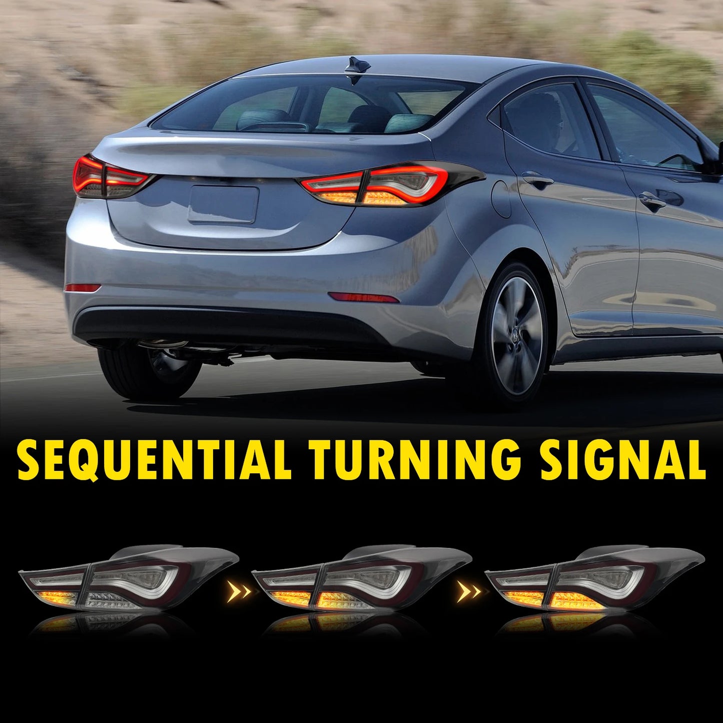 Archaic hersteller für elantra 5th generation LED sequential blinker hintergrundbeleuchtung schwanz lampe 2011-2016 für Hyundai