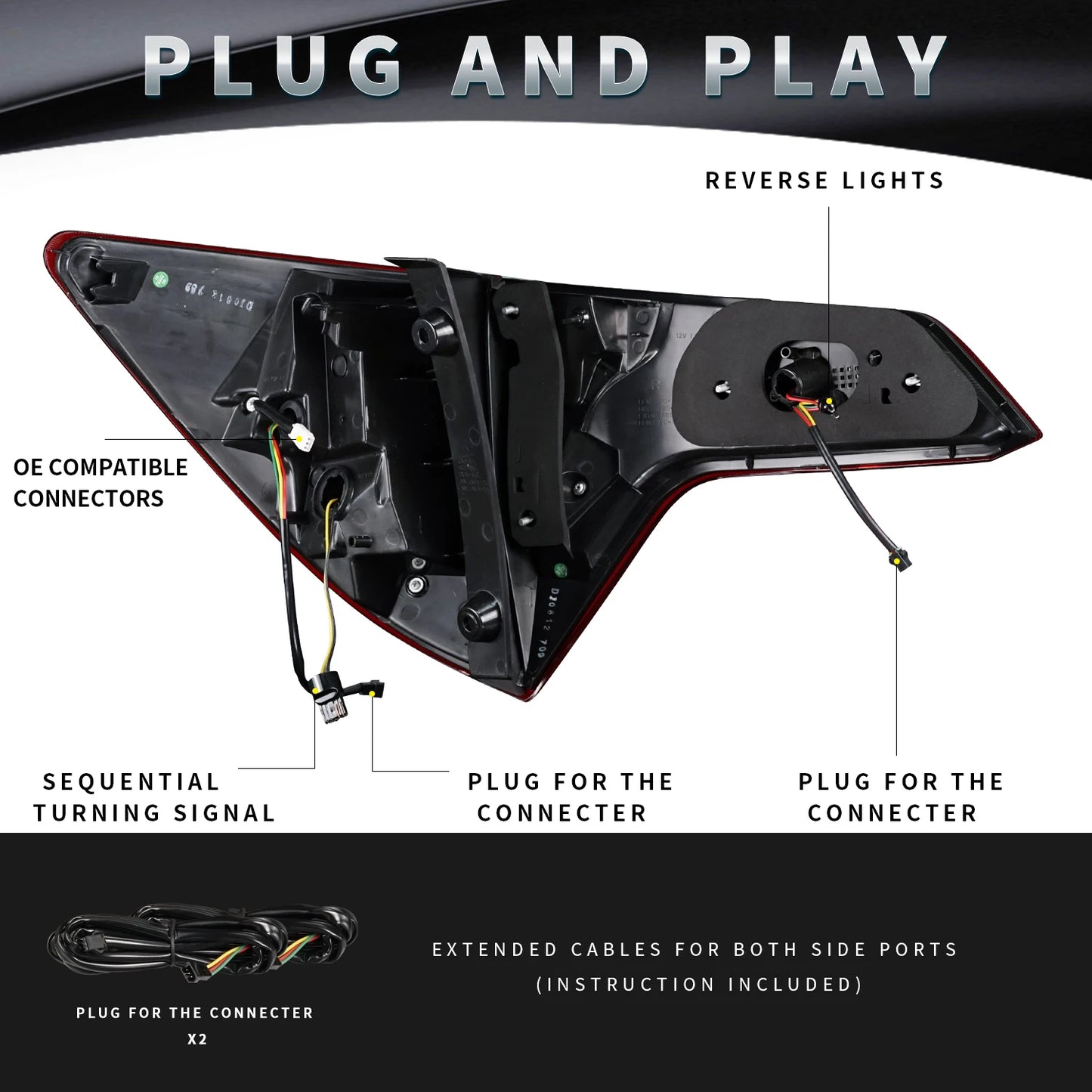 Archaic new design Tail lamp For Vezel Hrv 2015 - 2020 with sequantial turning signal for Vezel Hrv accessory