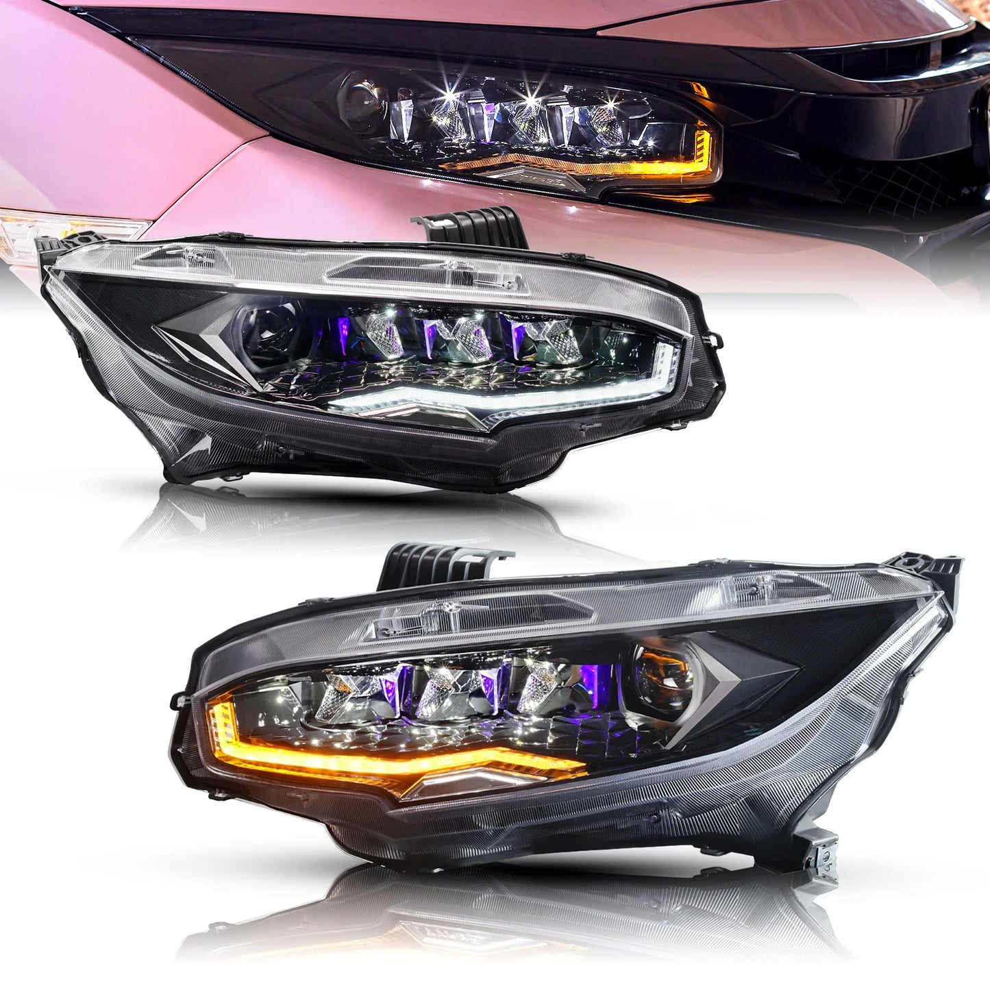 Archaic voll führte für  scheinwerfer limousine & fließheck 2016-2021 DRL front lamp180 grad rotation sequentielle dr