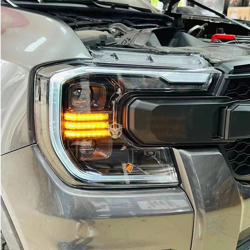Archaische Auto-Front leuchte mit sequentiellem Blinker Scheinwerfer Hochwertiges Leuchten zubehör für Ford Ranger XL XLS T9