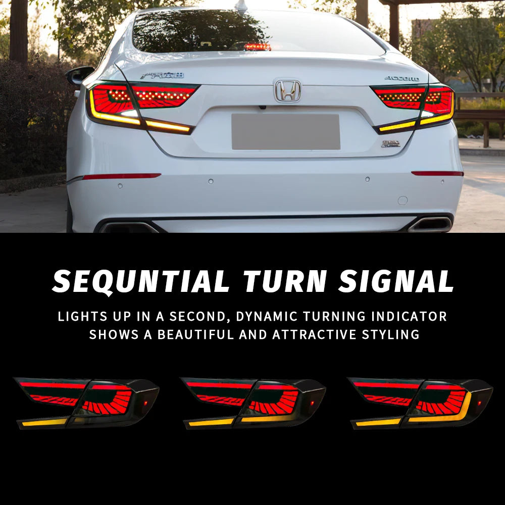 Archaische Auto lampe LED Rücklicht für Accord 2018-2020 Sequentielles Blinker Auto Rücklicht Baugruppe für Übereinstimmung