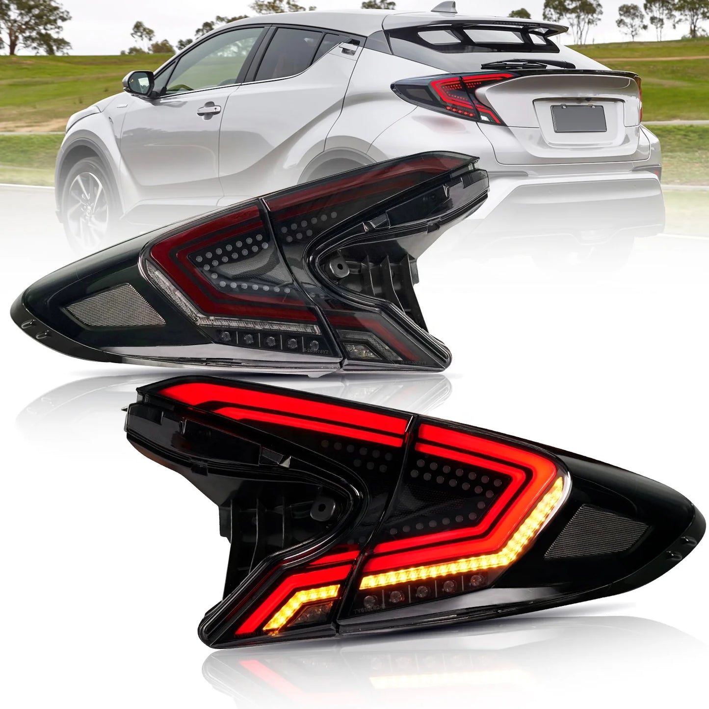 Archaische Auto lampen baugruppe Voll-LED-Rücklicht für CHR 2018-2020 Dynamisches sequentielles Blinker-Auto-Rücklicht für Toyot