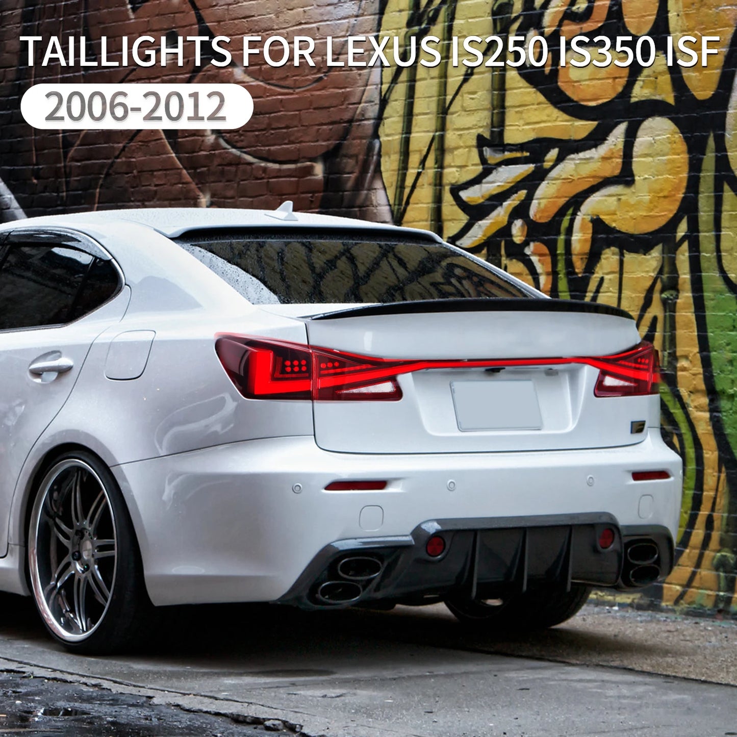 Archaische LED-Hintergrund beleuchtung Animation Sequentielles Drehen für Lexus IS 250 IS350 ISF 2006-2012 Trunk Fit Lexus IS250