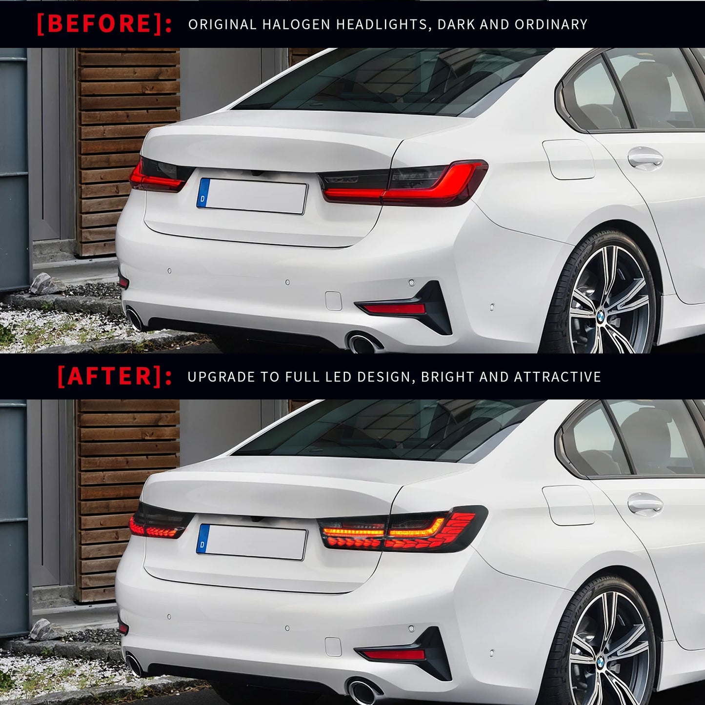 Archaisches Zubehör Werks-Rück leuchte Voll-LED-Rück leuchte mit sequentiellem Blinker für 3er-Serie 2019-2021 G28 G20 Rücklicht