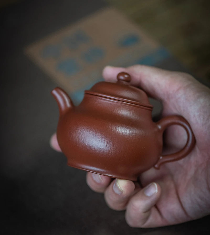 Authentic Yixing Purple Clay Pot Handmade Dahongpao Tea Cinnabar Sand Pan Teapot Famous Xu Jingen Disciple Wu Cheng
