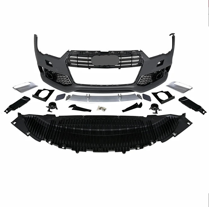 Auto Body System RS7 Type Car Bumper With Grill For  A7 2016-2018 Facelift RS7 Front Bumper Body Kit